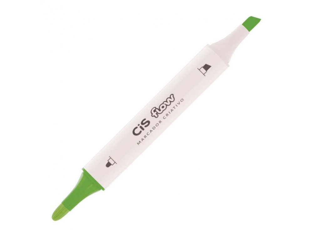 MARCADOR CRIATIVO CIS FLOW DUPLA 47 MACA VERDE MARCADOR CRIATIVO CIS FLOW DUPLA 47 MACA VERDE