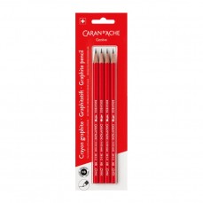 LAPIS GRAFITE CARAN D´ACHE EDELWEISS HB (VERMELHO) C/ 04 UNI LAPIS GRAFITE CARAN D´ACHE EDELWEISS HB (VERMELHO) C/ 04 UNI