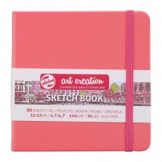 SKETCHBOOK TALENS CORAL 12X12 80 FOLHAS