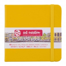 SKETCHBOOK TALENS GOLD YELLOW 12X12 80 FOLHAS