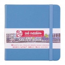 SKETCHBOOK TALENS LAKE BLUE 12X12 80 FOLHAS