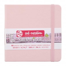 SKETCHBOOK TALENS PASTEL ROSE 12X12 80 FOLHAS