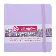 SKETCHBOOK TALENS PASTEL VIOLET 12X12 80 FOLHAS
