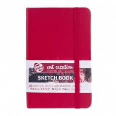 SKETCHBOOK TALENS RED 09X14 80 FOLHAS