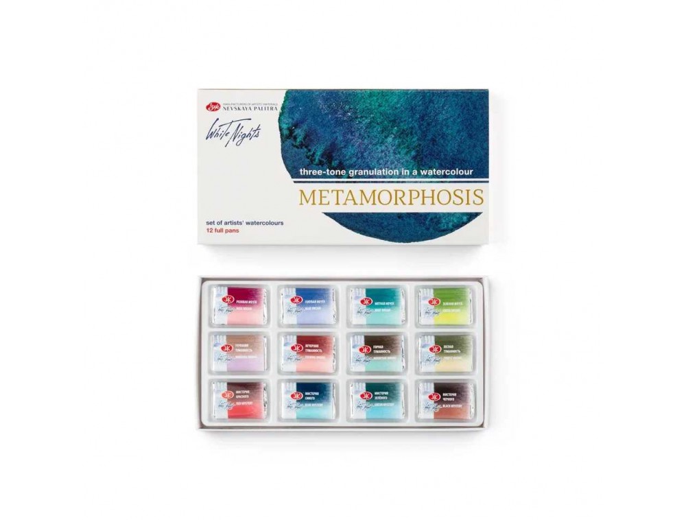 ESTOJO AQUARELA WHITE NIGHTS 12 PANS METAMORPHOSES ESTOJO AQUARELA WHITE NIGHTS 12 PANS METAMORPHOSES